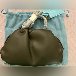 NWT Tiffany & Fred Khaki Soft Leather Crossbody Bag